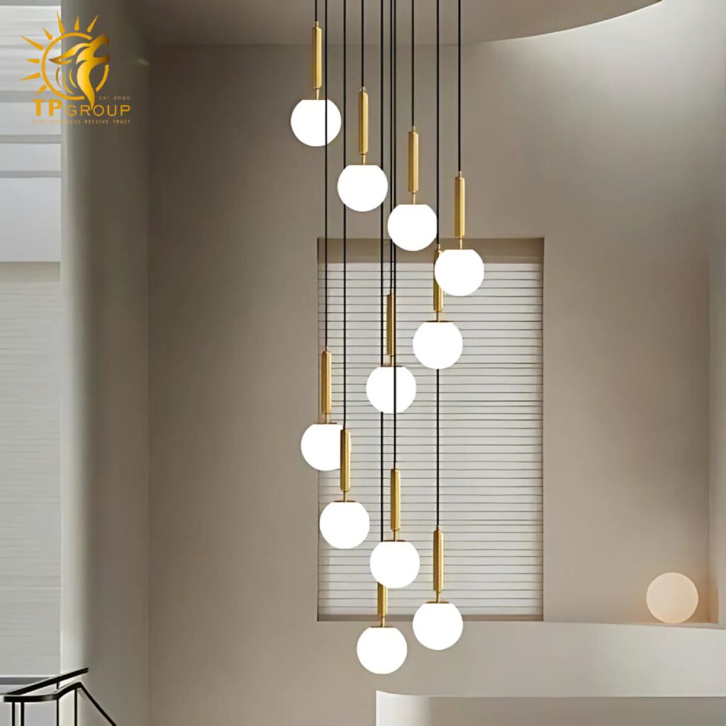 Đèn thả chao thủy tinh TTK03D 28 Đèn thả chao thủy tinh TTK03D