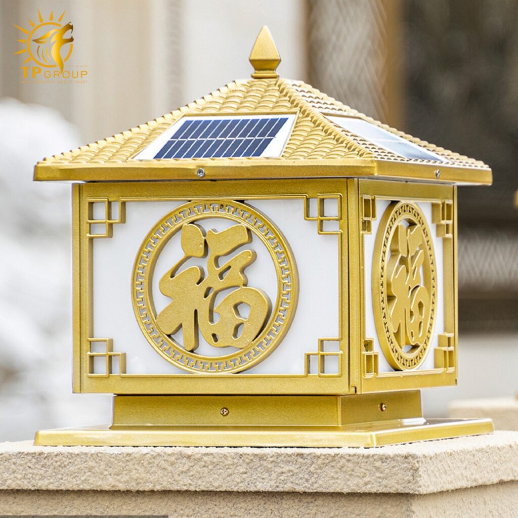 Đèn trụ cổng năng lượng mặt trời TP004 17 Đèn trụ cổng năng lượng mặt trời TP004