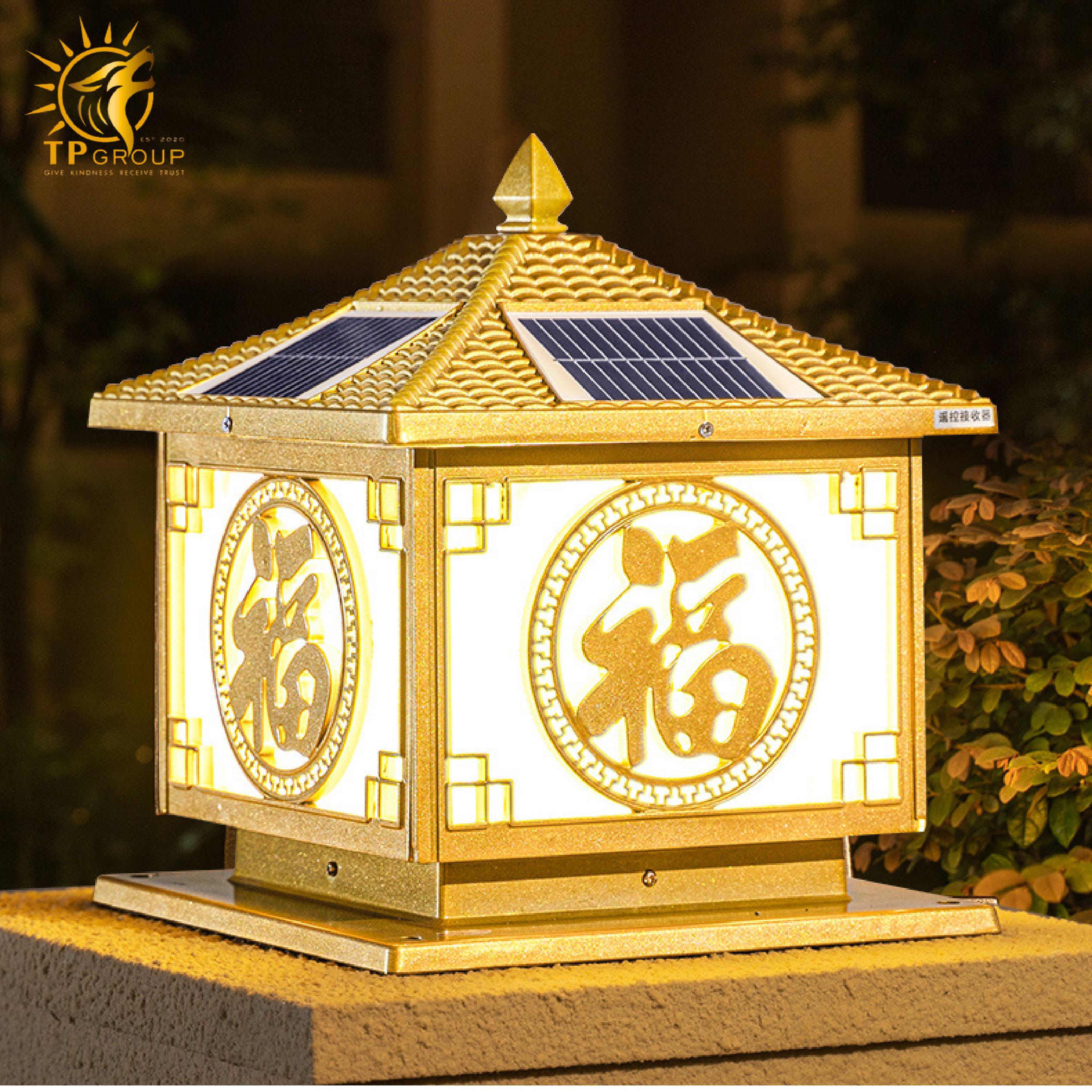 Đèn trụ cổng năng lượng mặt trời TP004 6 Đèn trụ cổng năng lượng mặt trời TP004