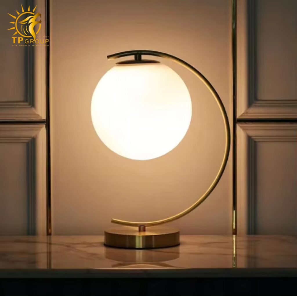 Đèn bàn chao thủy tinh BD60 10 Đèn bàn chao thủy tinh BD60