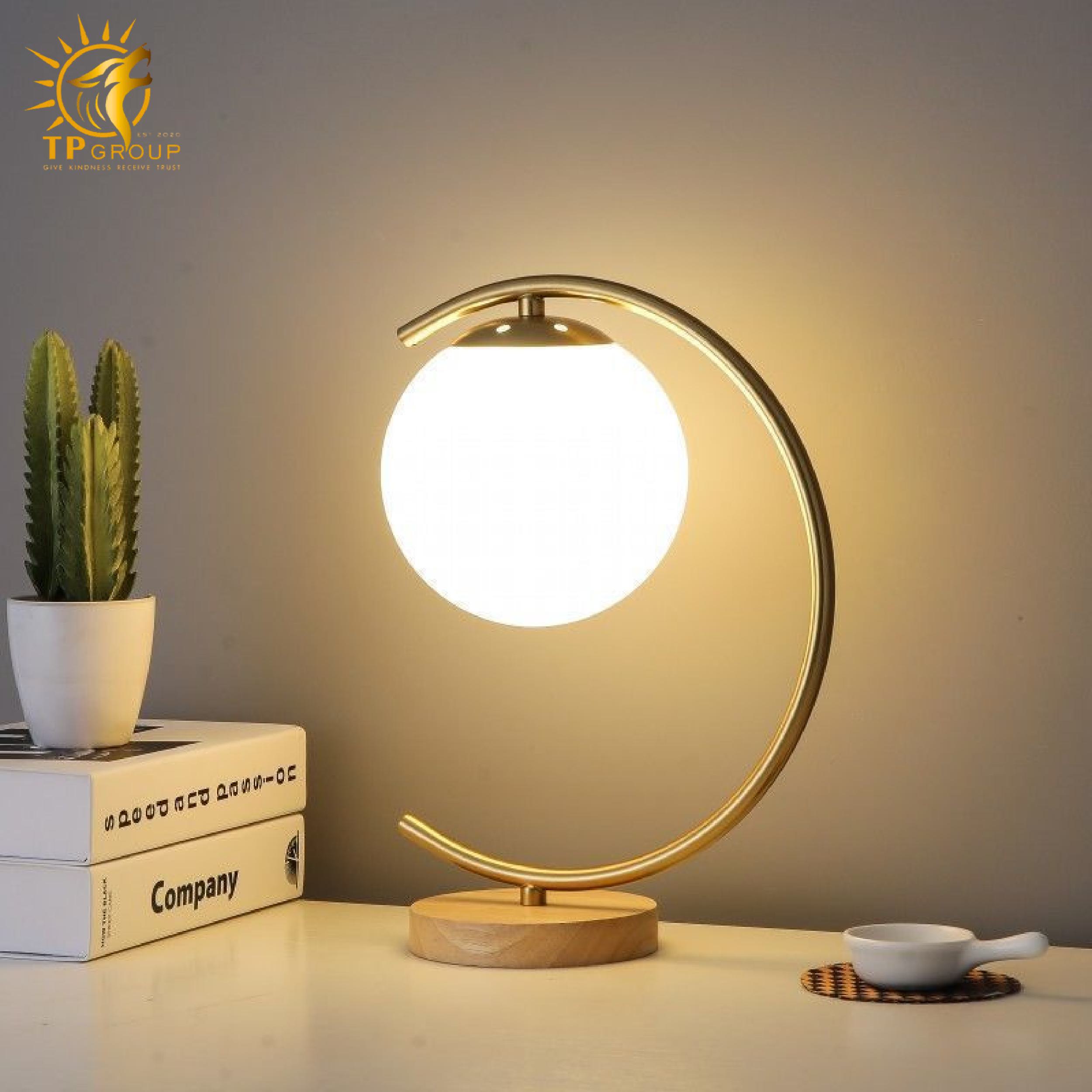 Đèn bàn chao thủy tinh BD60 3 Đèn bàn chao thủy tinh BD60