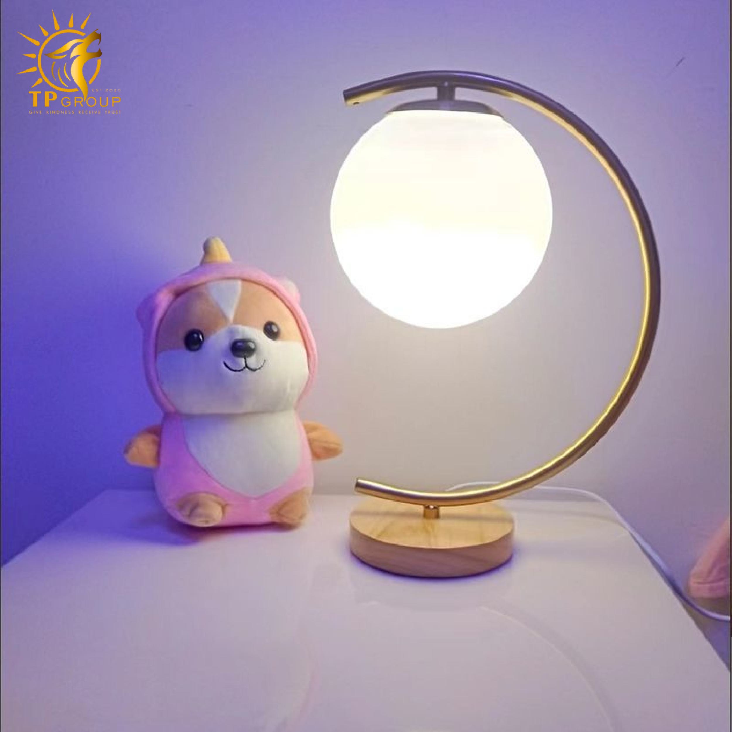 Đèn bàn chao thủy tinh BD60 5 Đèn bàn chao thủy tinh BD60