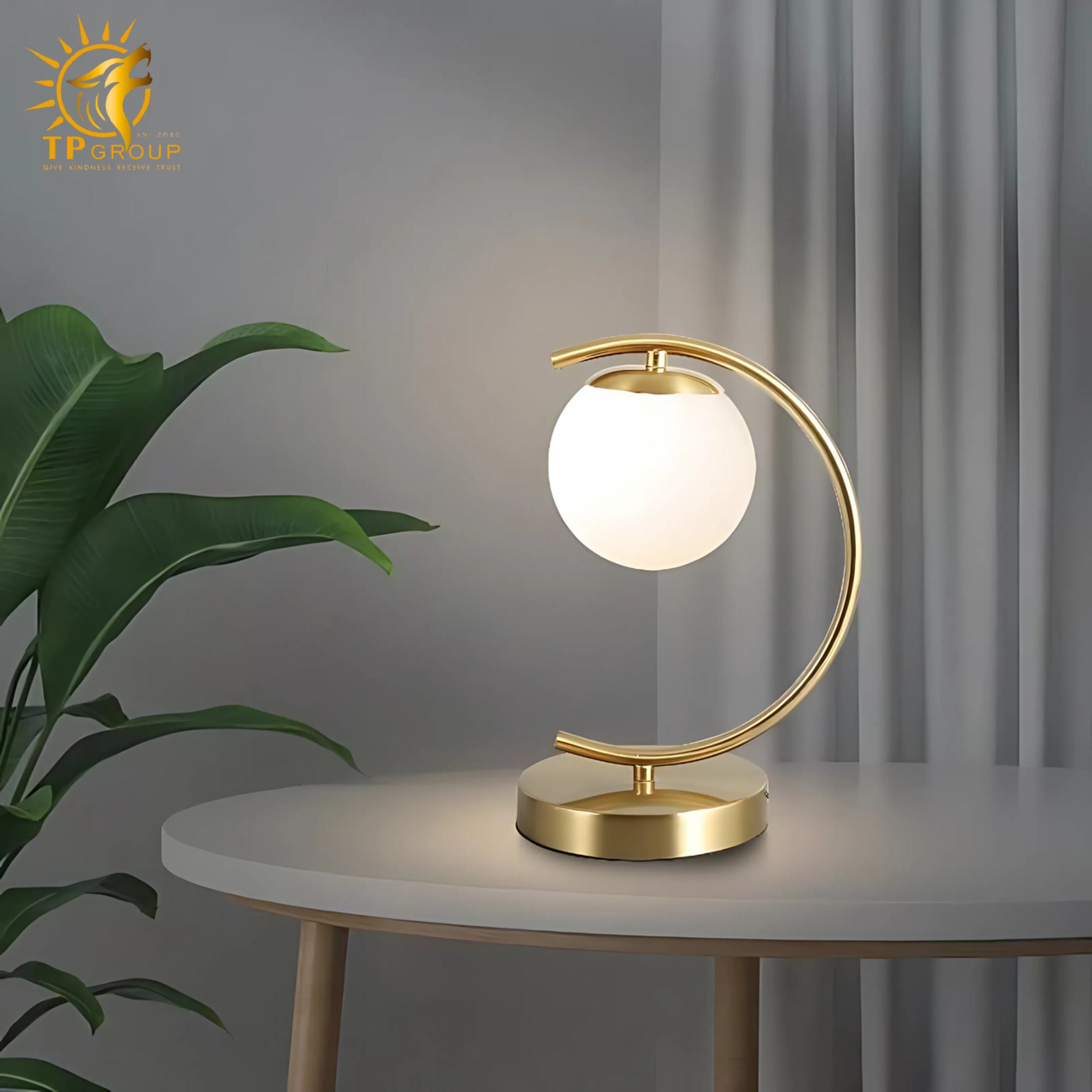 Đèn bàn chao thủy tinh BD60 7 Đèn bàn chao thủy tinh BD60