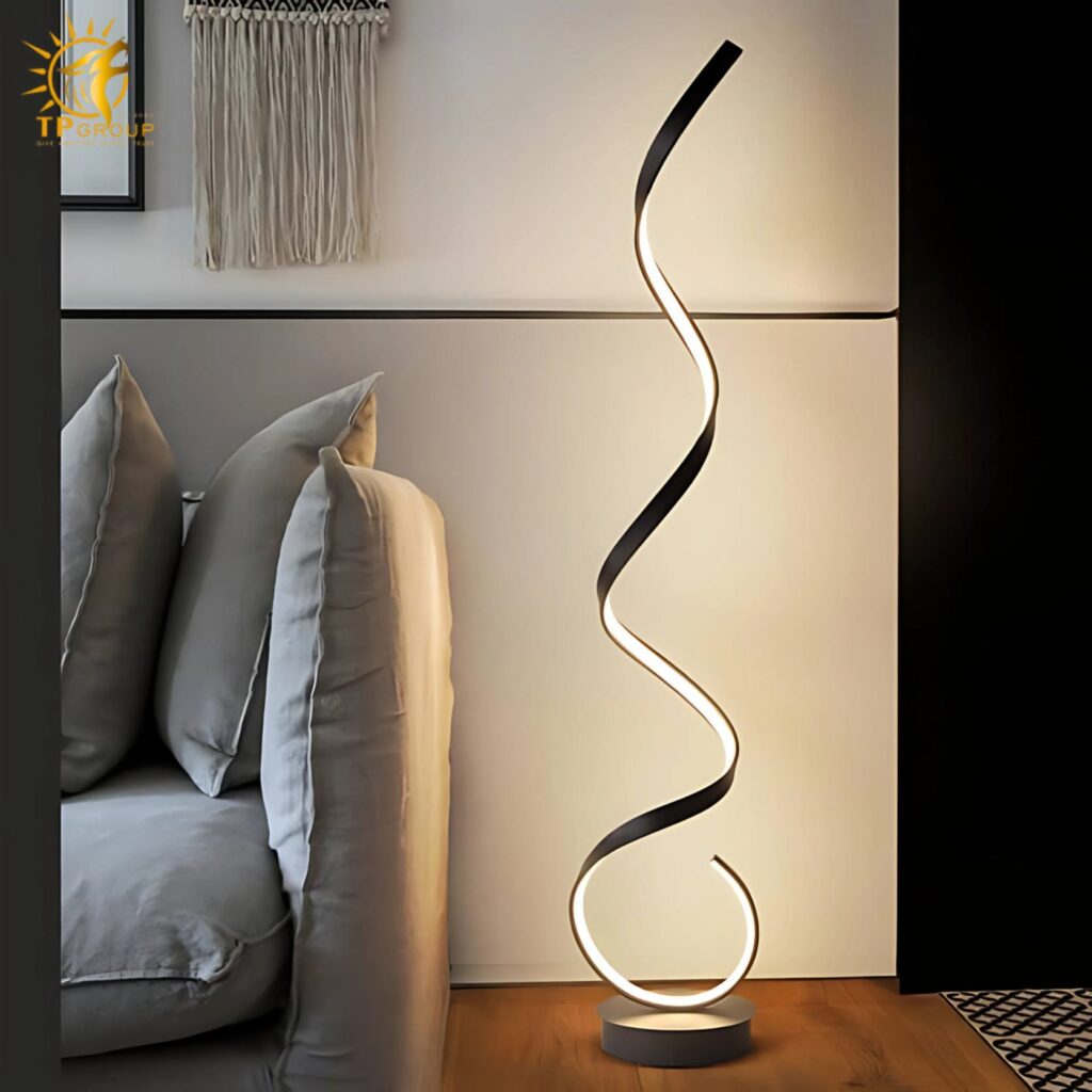 Đèn sàn phòng khách kiểu dáng uốn lượn YG0783 17 Den san phong khach kieu dang uon luon YG0783 4