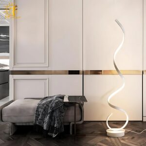 Đèn sàn phòng khách kiểu dáng uốn lượn YG0783