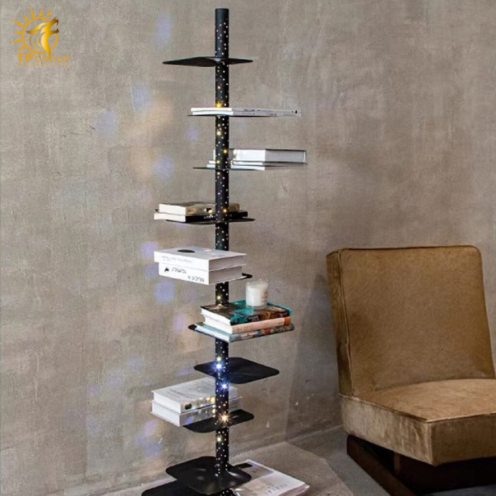 Đèn sàn trang trí độc đáo nhiều kệ tiện lợi HX2050