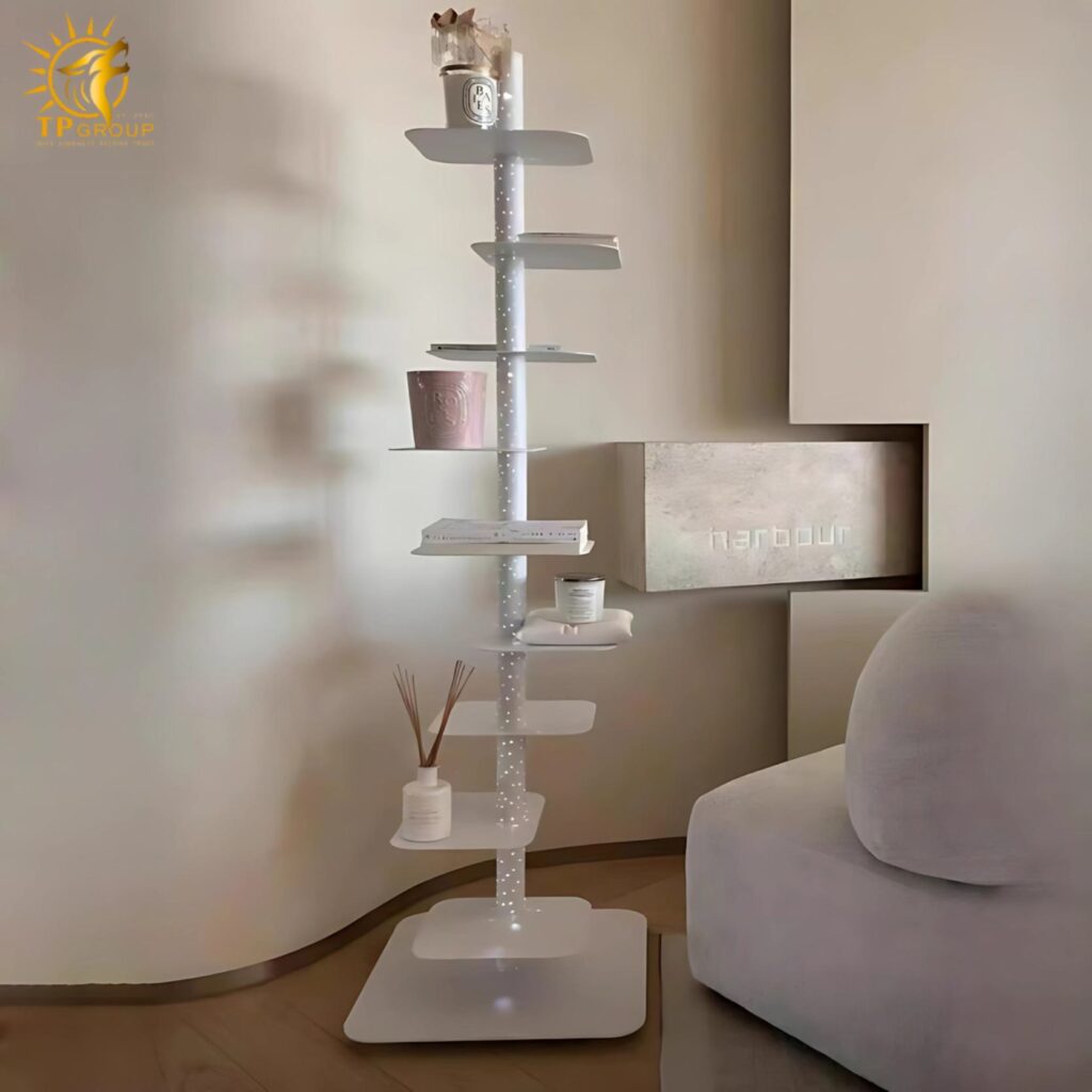 Đèn sàn trang trí độc đáo nhiều kệ tiện lợi HX2050