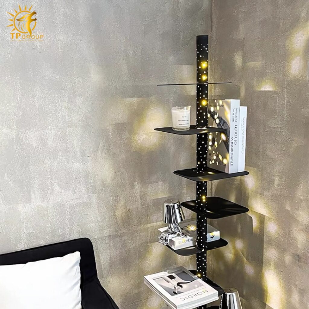 Đèn sàn trang trí độc đáo nhiều kệ tiện lợi HX2050