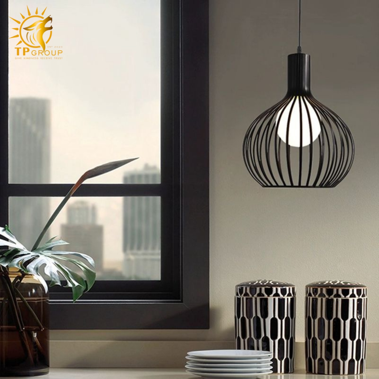 Đèn thả chao hiện đại TCF50 3 Đèn thả chao hiện đại TCF50