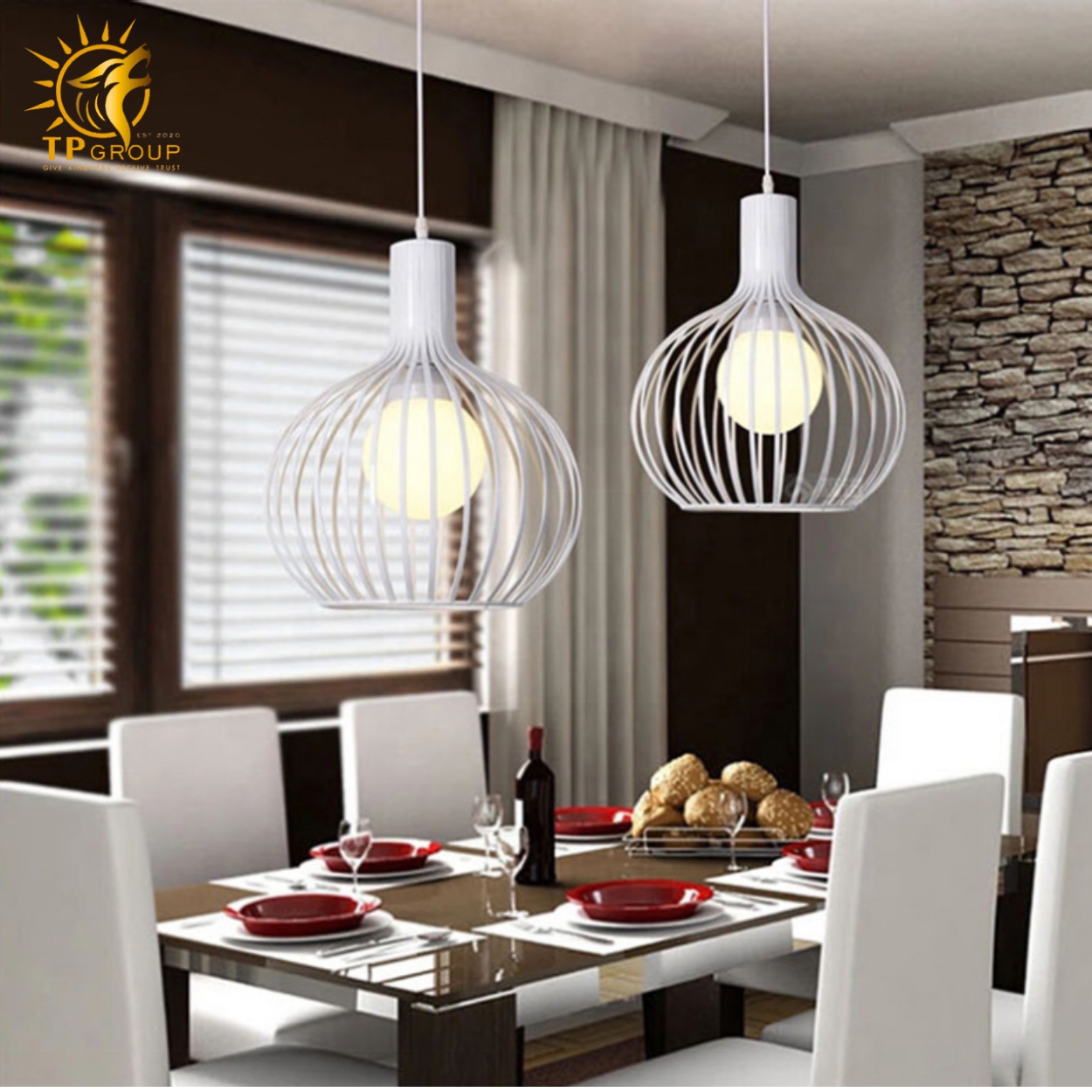 Đèn thả chao hiện đại TCF50 6 Đèn thả chao hiện đại TCF50