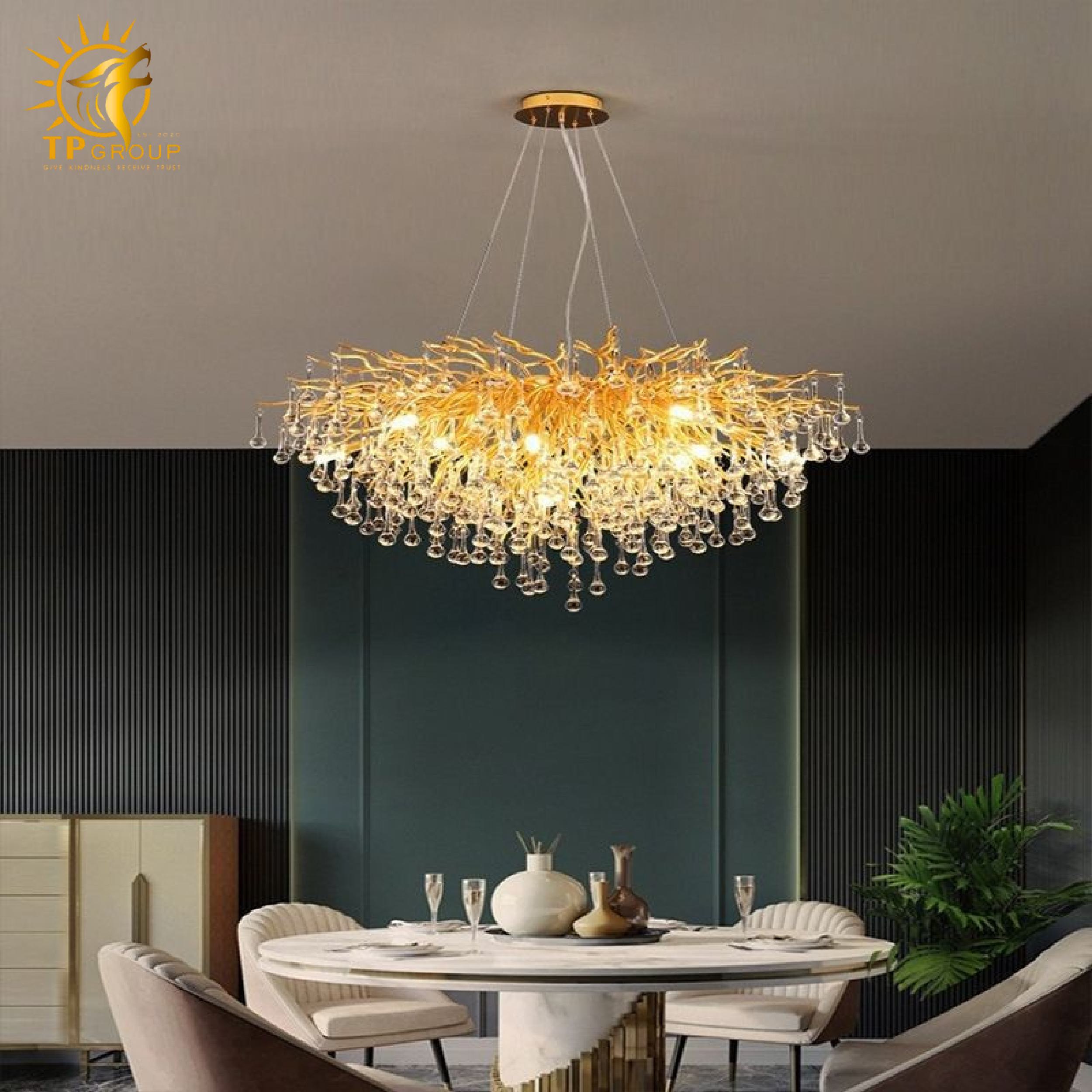 Đèn thả chùm rễ cây cao cấp TPL05 4 Đèn thả chùm rễ cây cao cấp TPL05