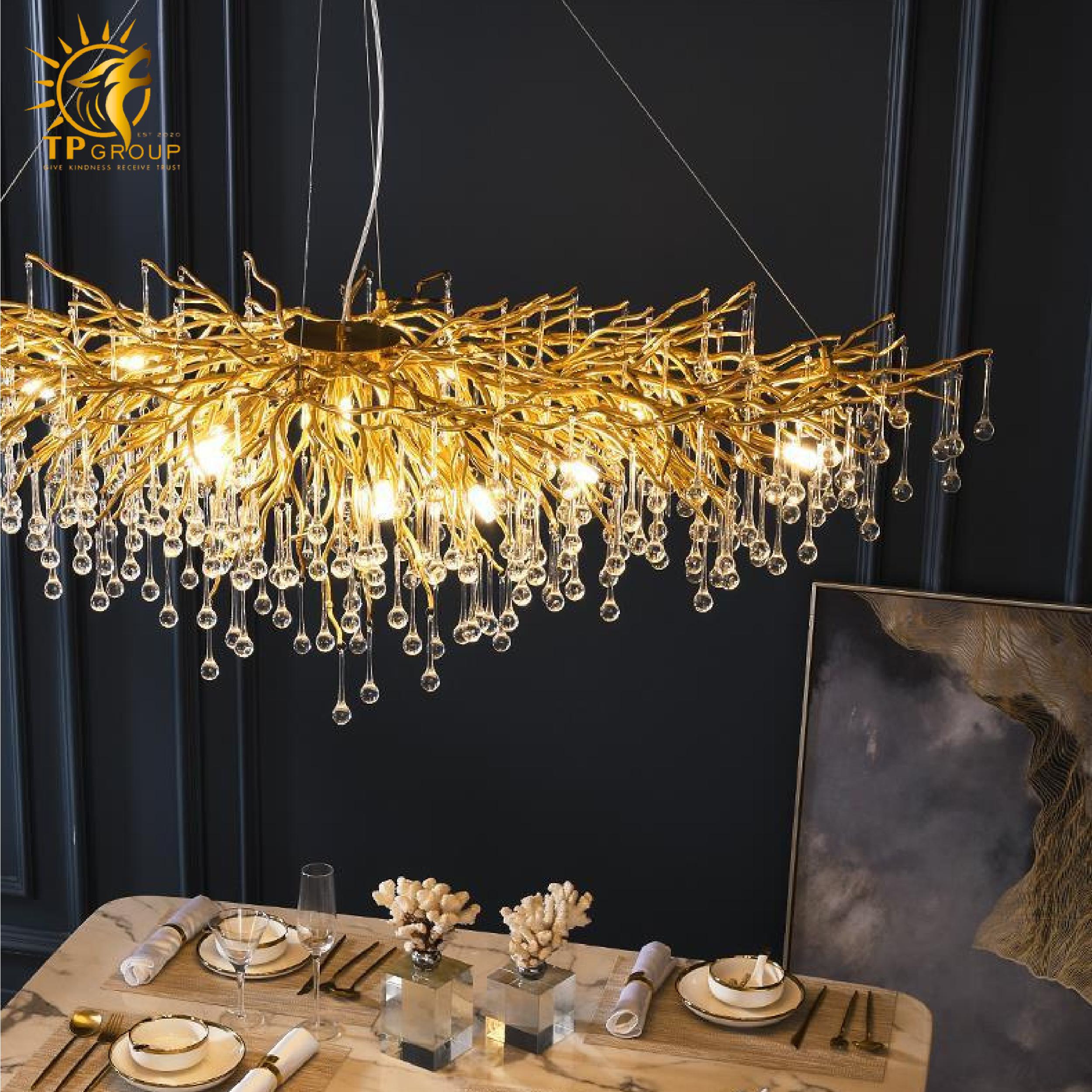 Đèn thả chùm rễ cây cao cấp TPL05 9 Đèn thả chùm rễ cây cao cấp TPL05