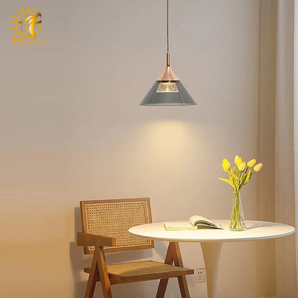 Đèn thả đơn chao thủy tinh THD25 11 Đèn thả đơn chao thủy tinh THD25