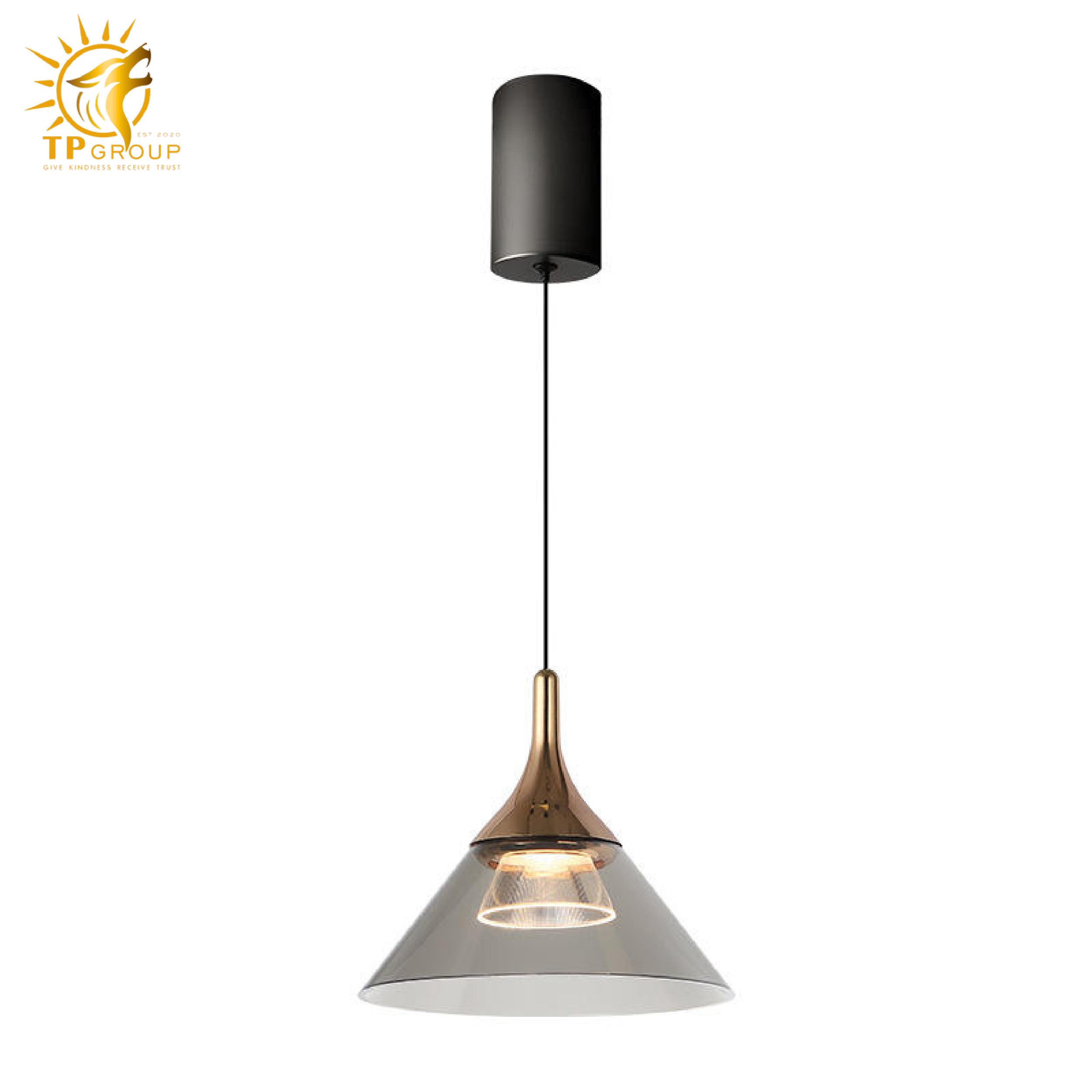 Đèn thả đơn chao thủy tinh THD25 8 Đèn thả đơn chao thủy tinh THD25