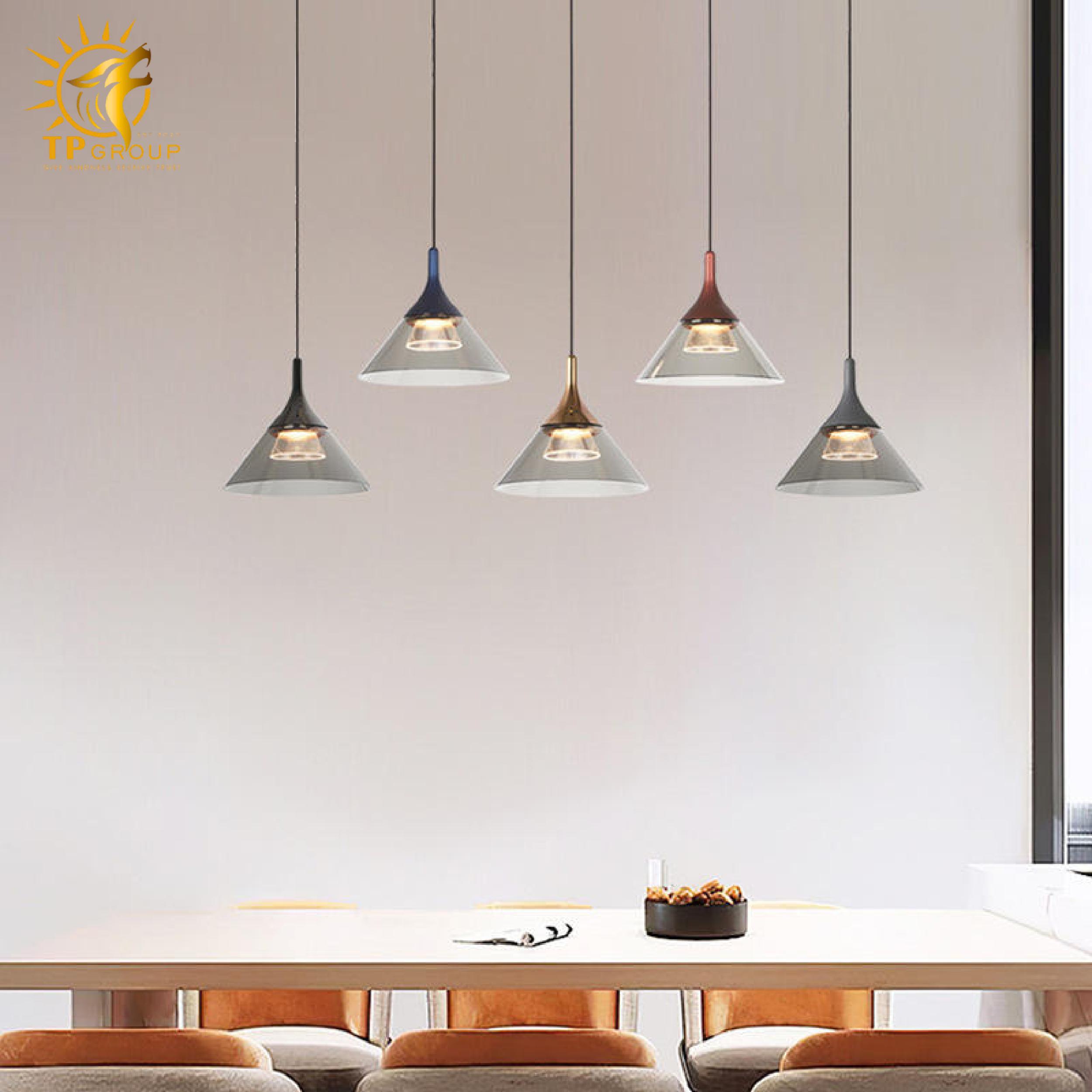 Đèn thả đơn chao thủy tinh THD25 9 Đèn thả đơn chao thủy tinh THD25