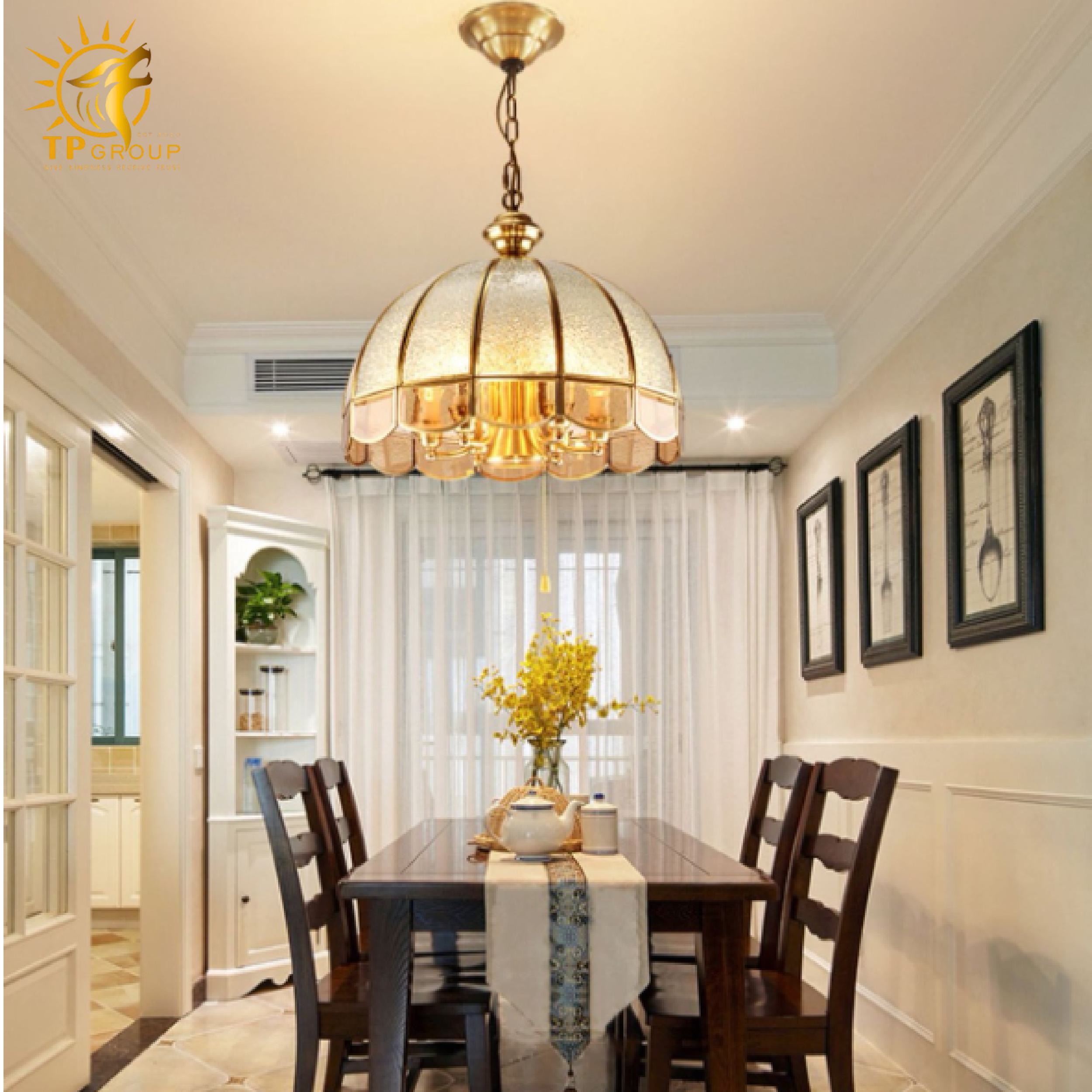 Đèn thả đồng cổ điển THD0421 10 Đèn thả đồng cổ điển THD0421