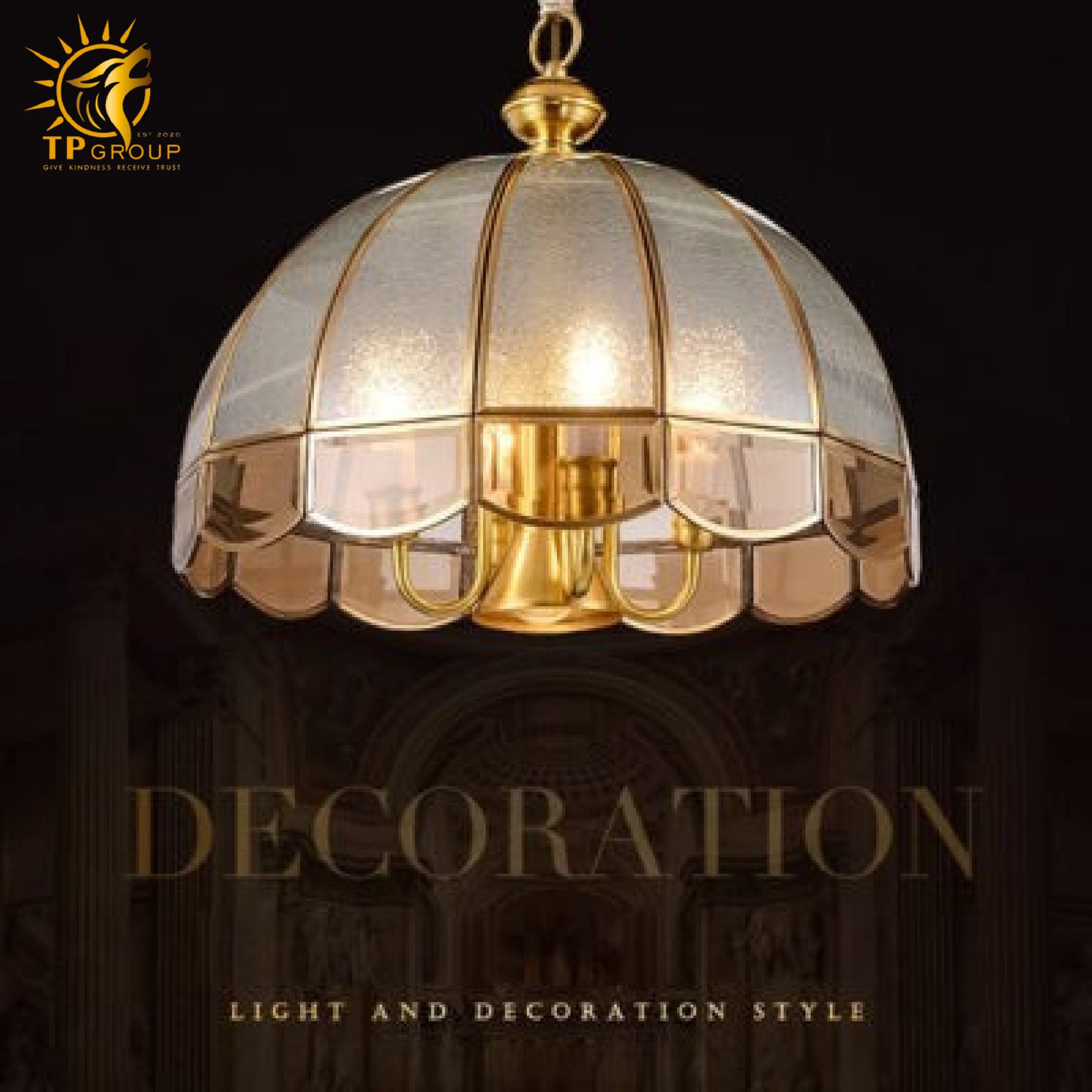 Đèn thả đồng cổ điển THD0421 5 Đèn thả đồng cổ điển THD0421 - Hình ảnh 5