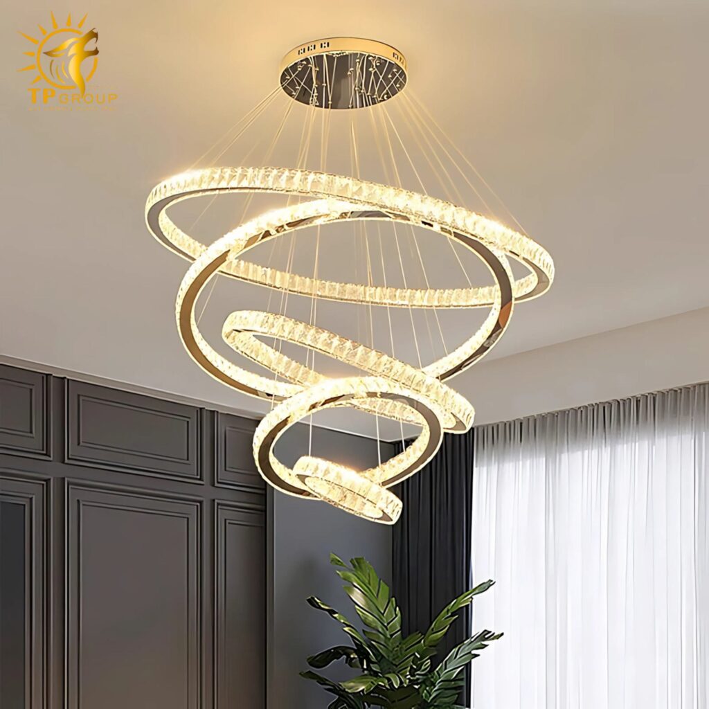 Đèn thả pha lê THD7032 11 Đèn thả pha lê THD7032