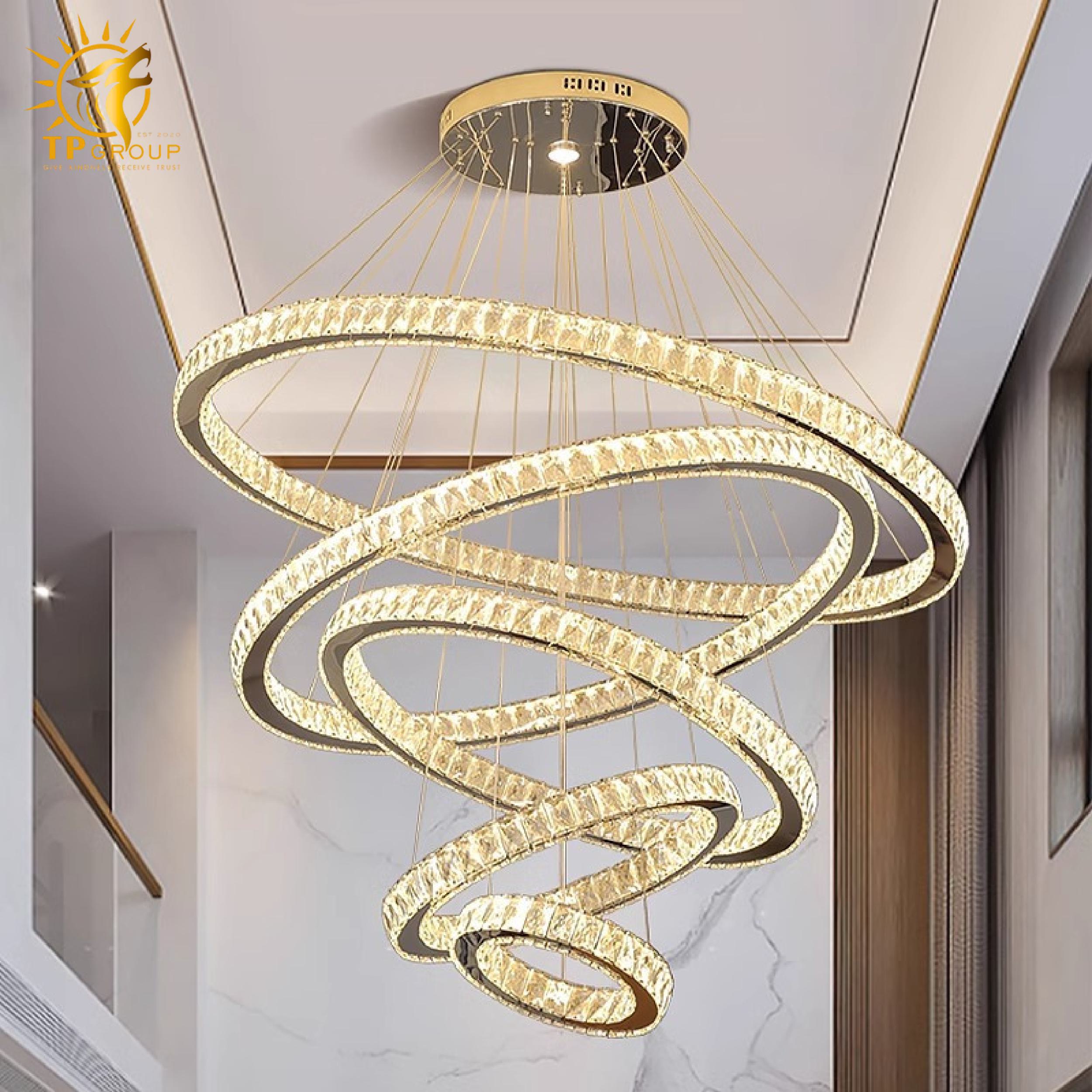 Đèn thả pha lê THD7032 4 Đèn thả pha lê THD7032