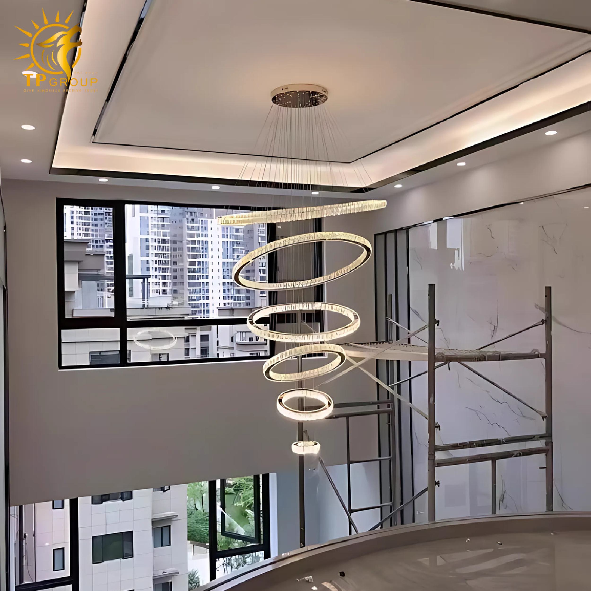 Đèn thả pha lê THD7032 8 Đèn thả pha lê THD7032