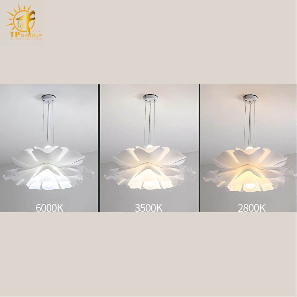 Đèn thả trần hình hoa bằng nhựa ABS XL8013