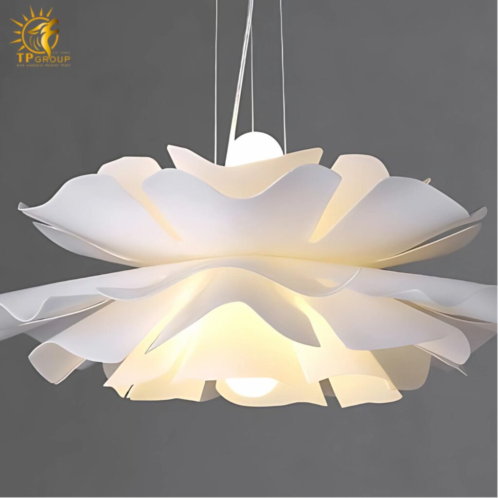 Đèn thả trần hình hoa bằng nhựa ABS XL8013