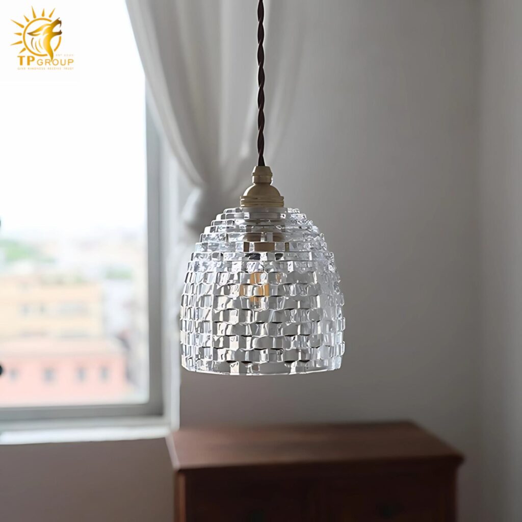 Đèn thả trần thủy tinh trong suốt kiểu Pháp LZ197 17 Đèn thả trần thủy tinh trong suốt kiểu Pháp LZ197