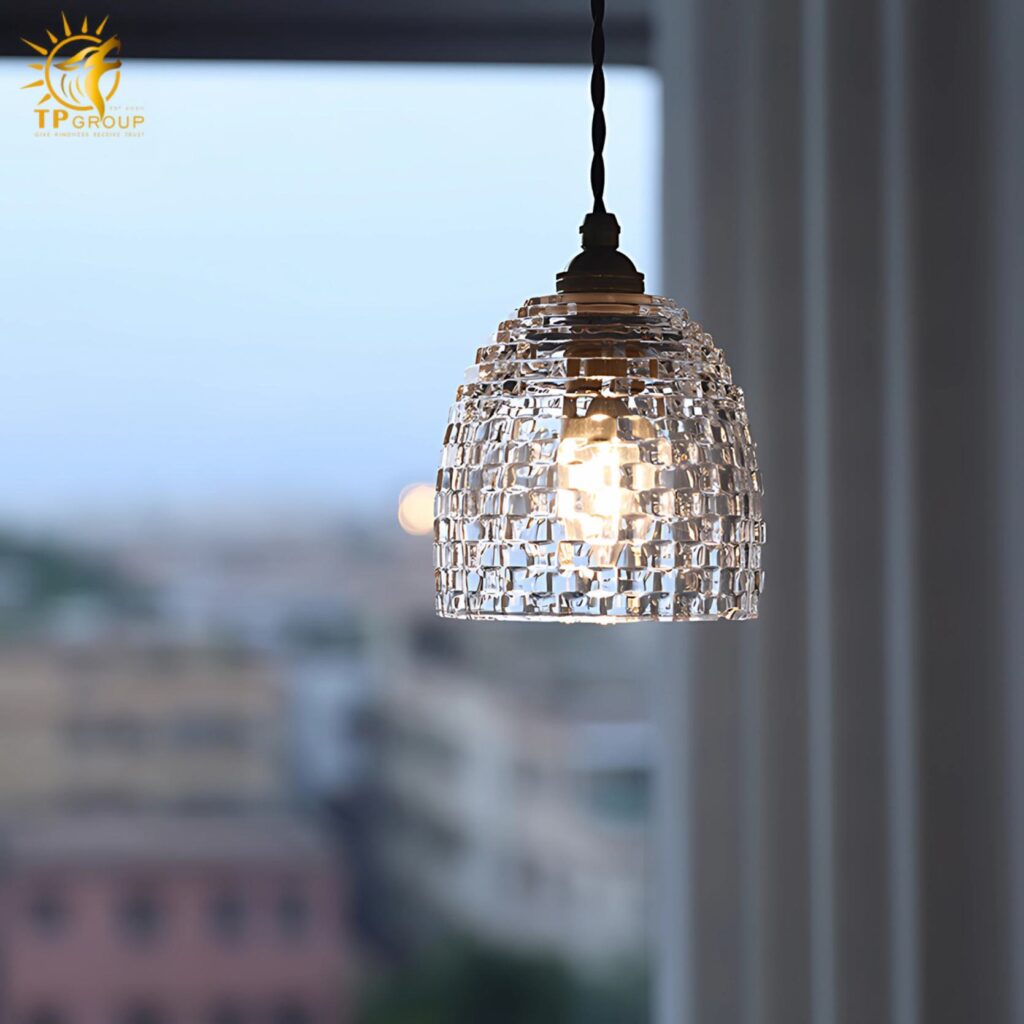 Đèn thả trần thủy tinh trong suốt kiểu Pháp LZ197 16 Đèn thả trần thủy tinh trong suốt kiểu Pháp LZ197