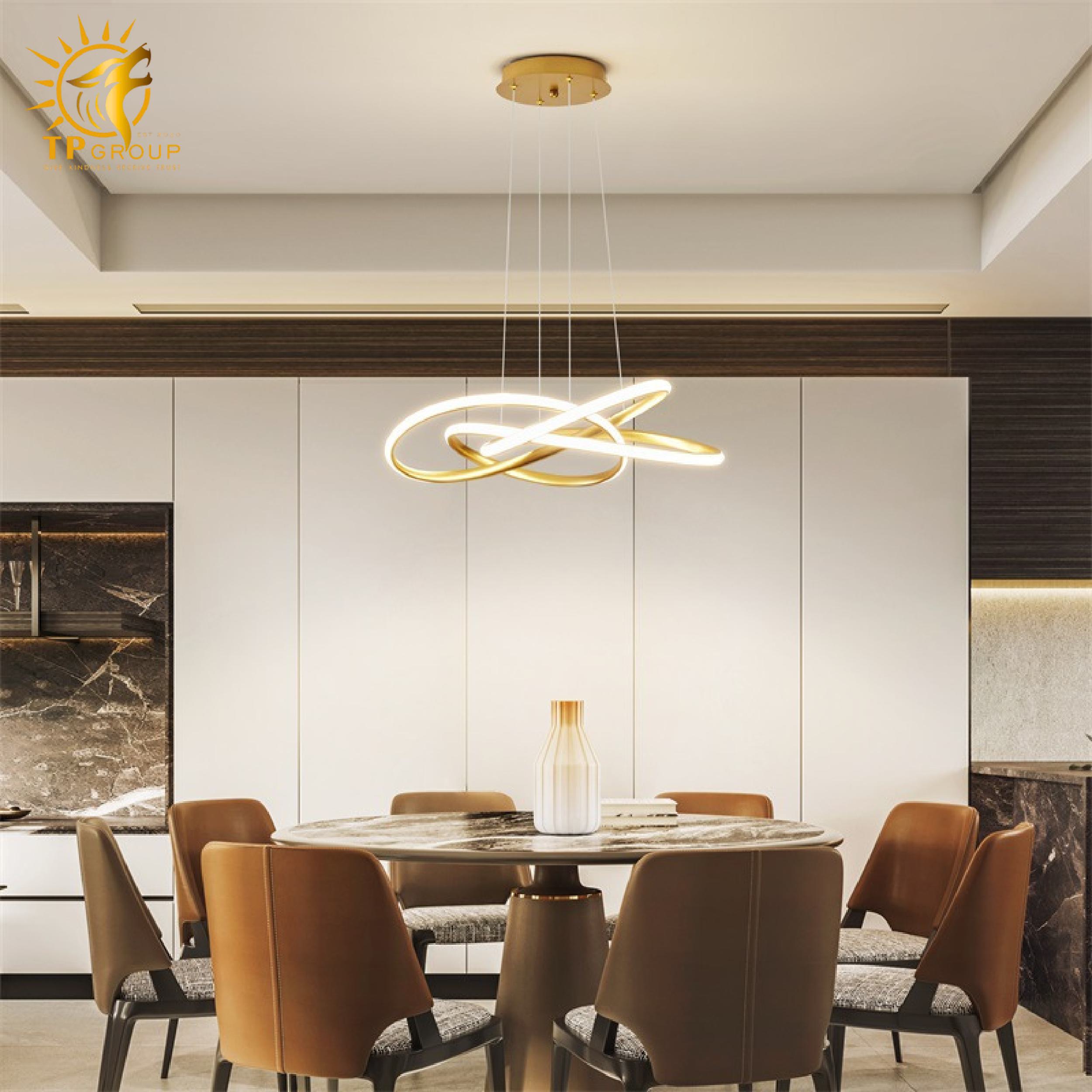 Đèn thả vòng uốn lượn TD358 4 Đèn thả vòng uốn lượn TD358