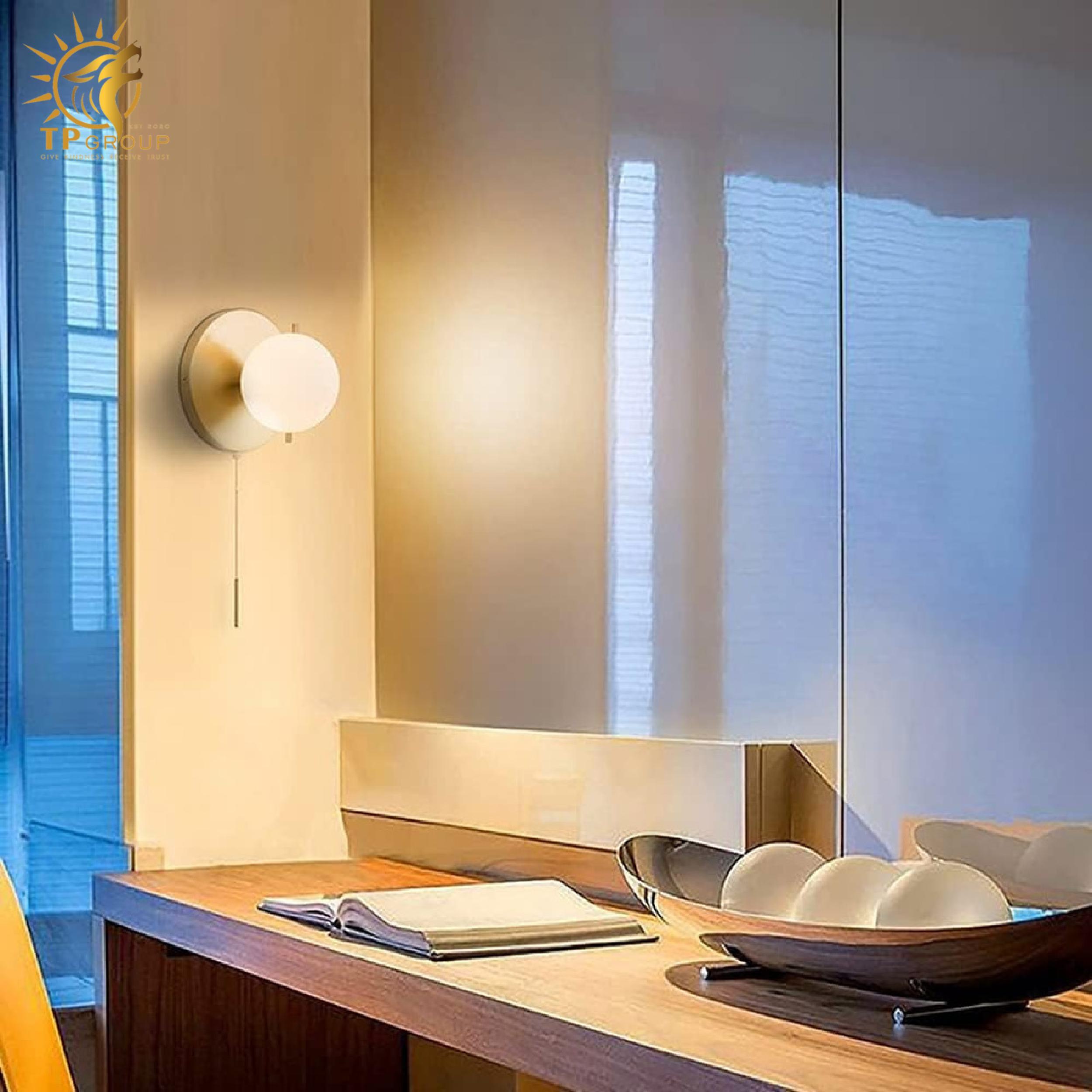 Đèn vách chao thủy tinh VK1134 4 Đèn vách chao thủy tinh VK1134