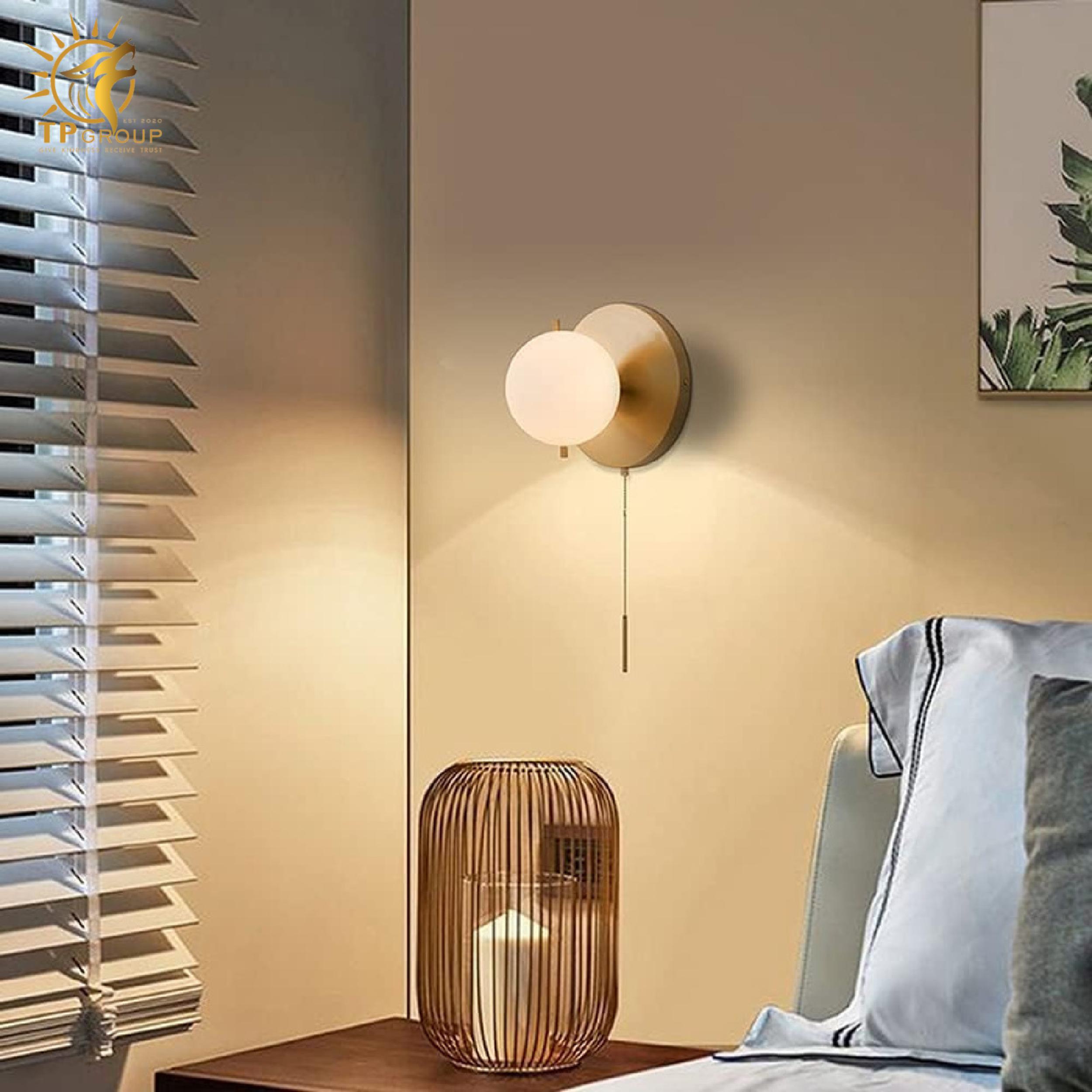 Đèn vách chao thủy tinh VK1134 7 Đèn vách chao thủy tinh VK1134