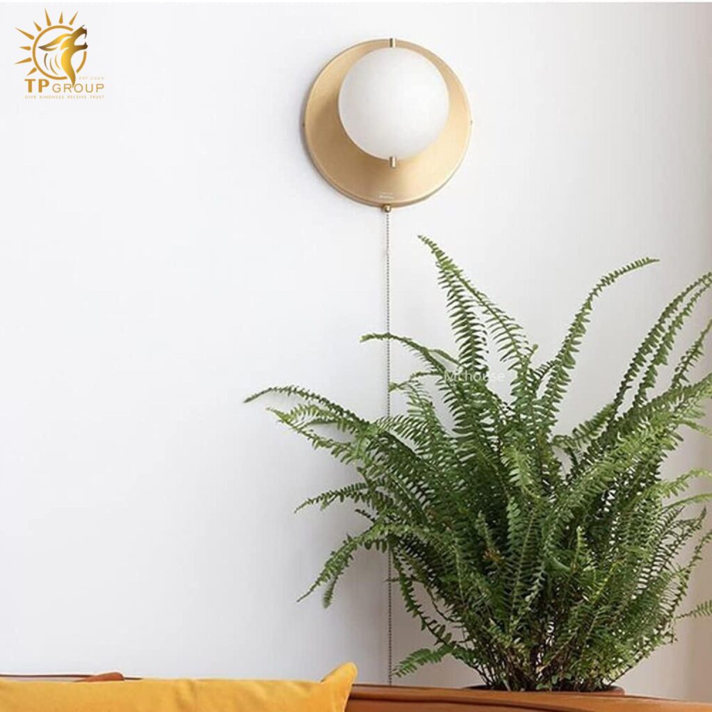 Đèn vách chao thủy tinh VK1134 18 Đèn vách chao thủy tinh VK1134