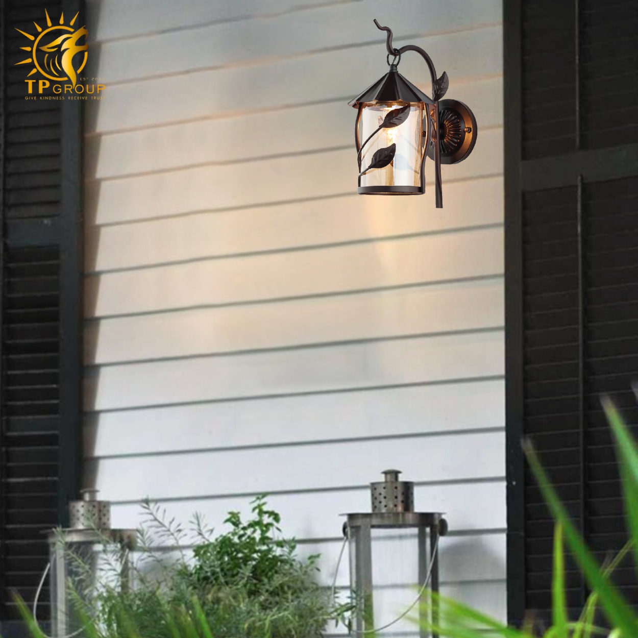 Đèn vách chao thủy tinh VL8281 4 Đèn vách chao thủy tinh VL8281