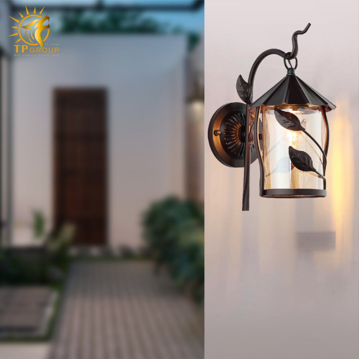 Đèn vách chao thủy tinh VL8281 5 Đèn vách chao thủy tinh VL8281