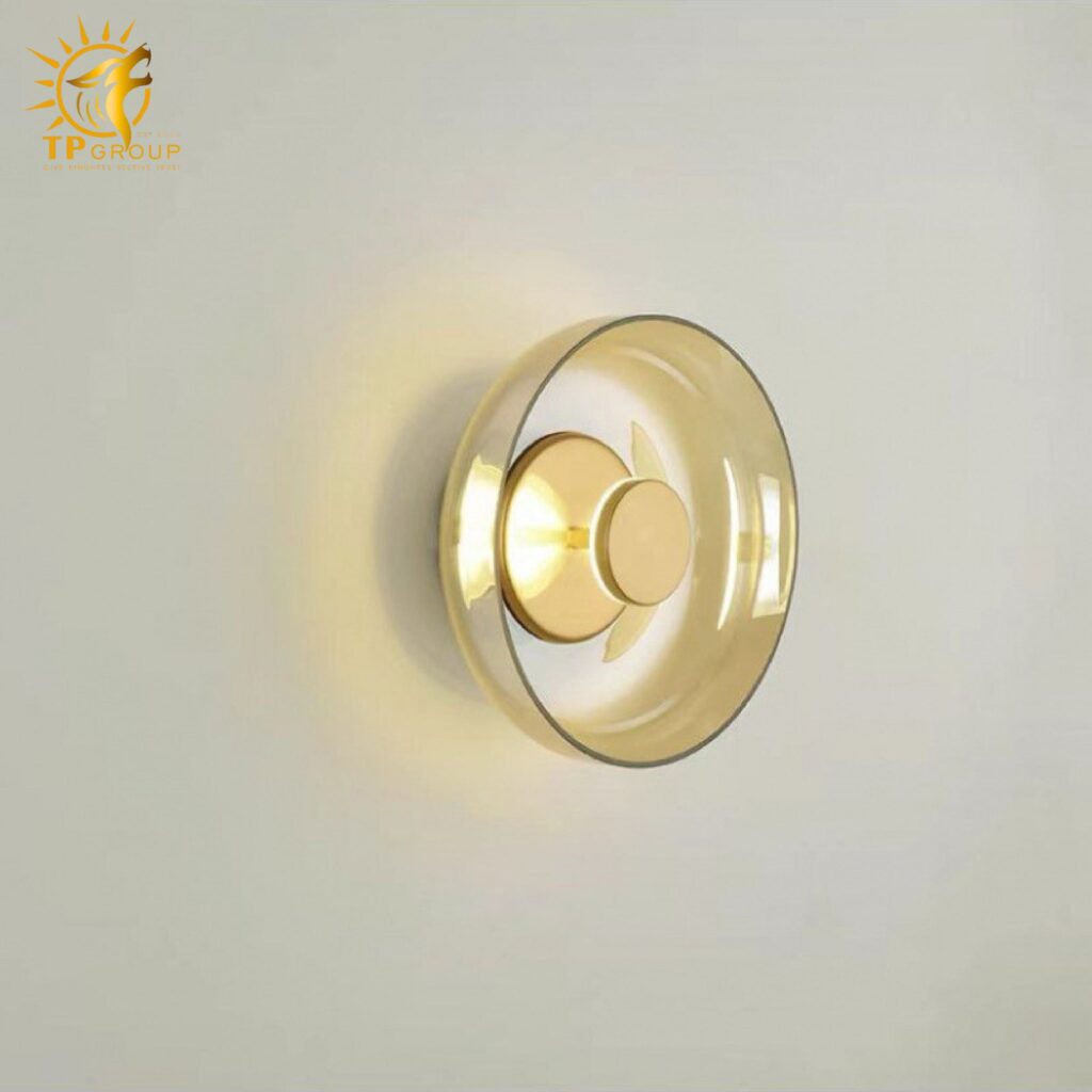 Đèn vách chau thủy tinh màu trà VL47224 13 Đèn vách chau thủy tinh màu trà VL47224