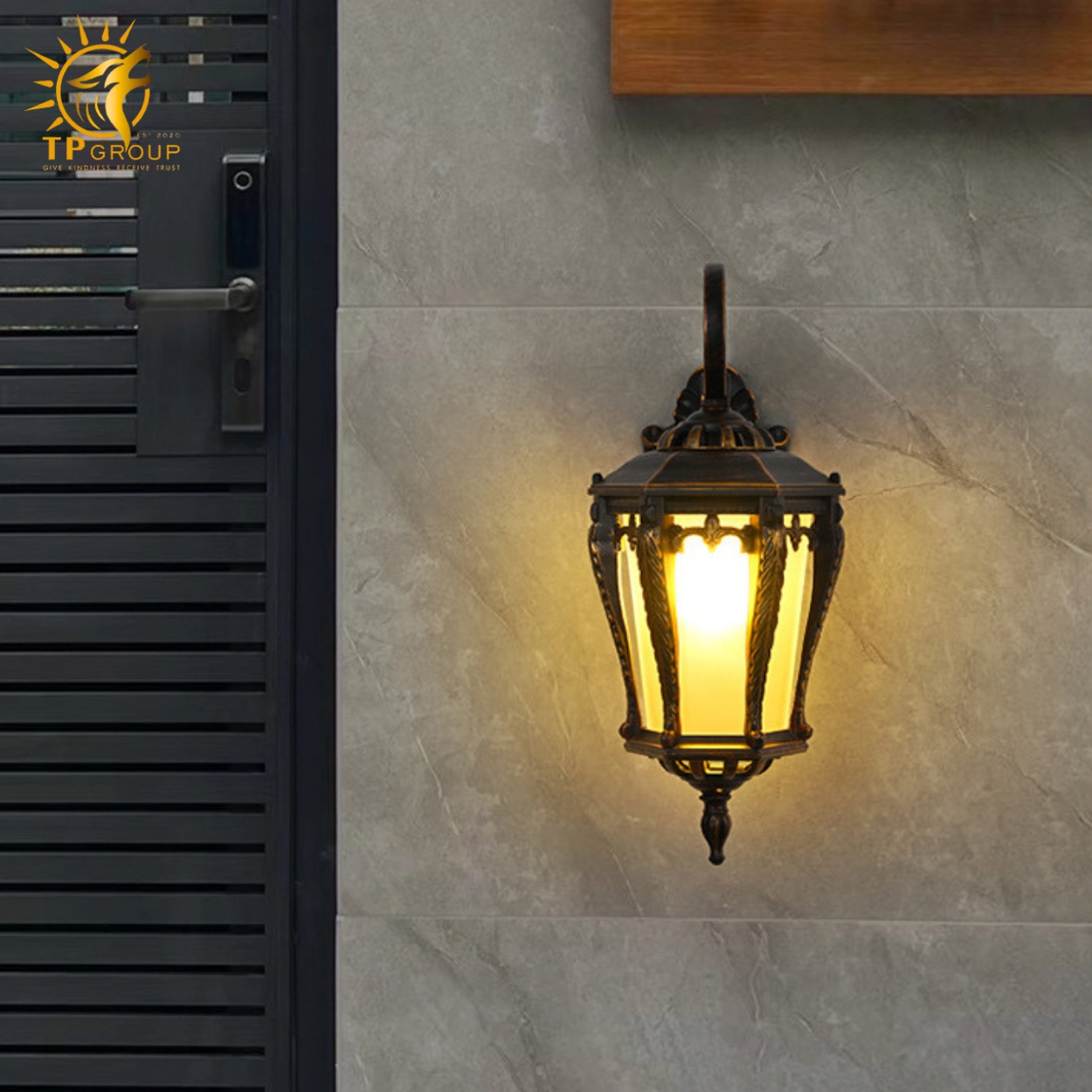 Đèn vách cổ điển ngoài trời TD155 2 Đèn vách cổ điển ngoài trời TD155