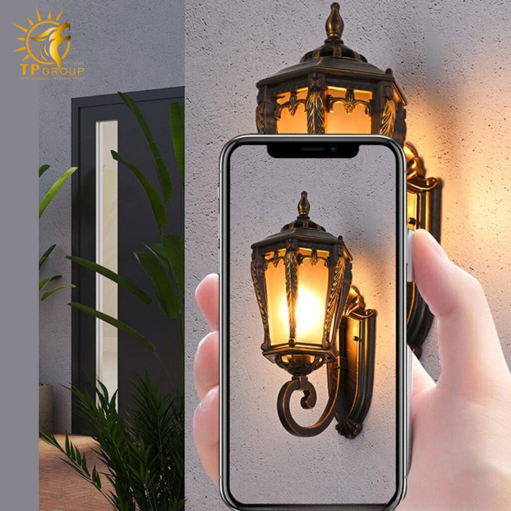 Đèn vách cổ điển ngoài trời TD155 22 Đèn vách cổ điển ngoài trời TD155