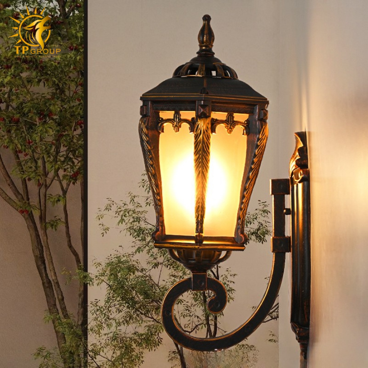 Đèn vách cổ điển ngoài trời TD155 8 Đèn vách cổ điển ngoài trời TD155