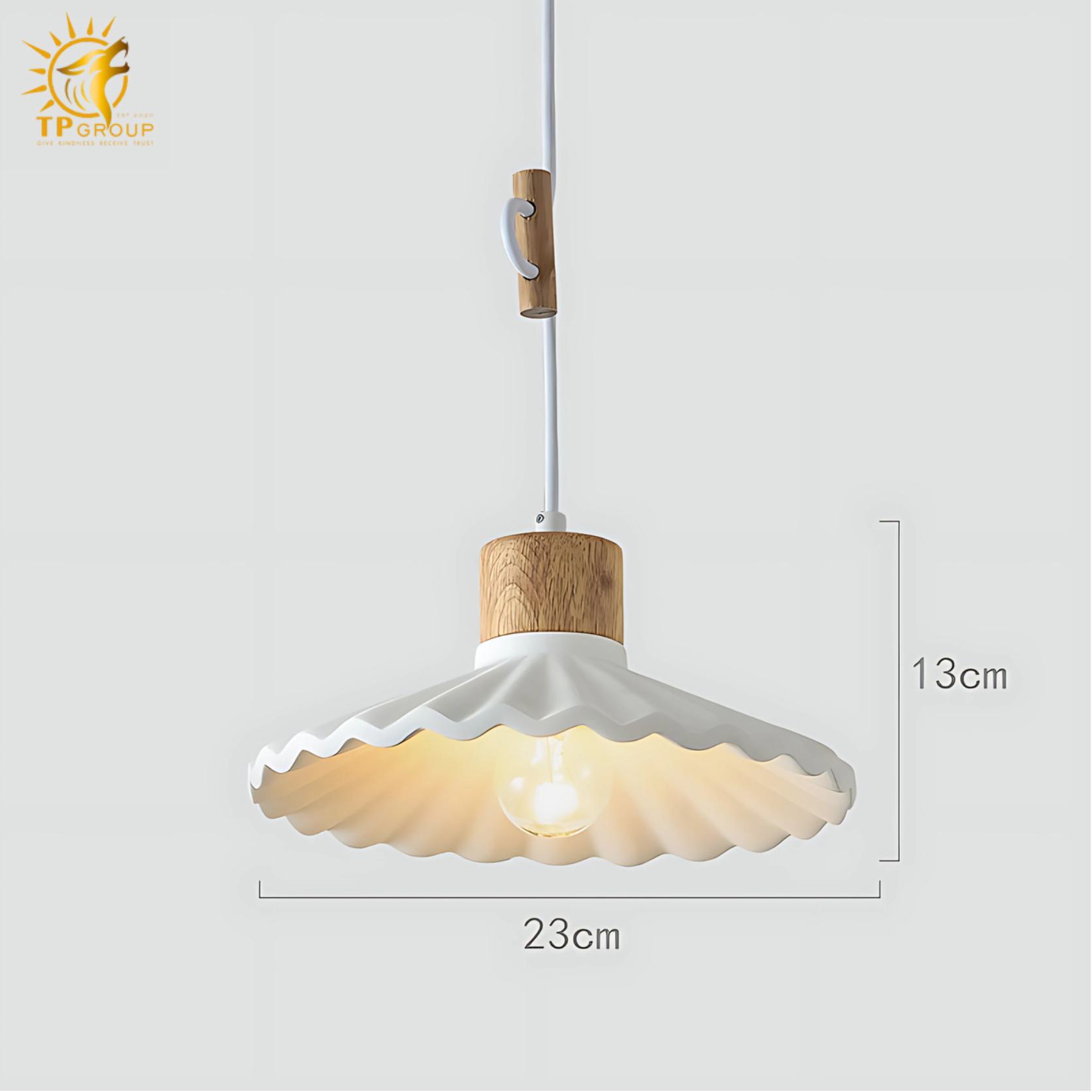 Đèn xi măng thả trần kiểu dù xếp đa sắc màu D1196 13 Đèn xi măng thả trần kiểu dù xếp đa sắc màu D1196