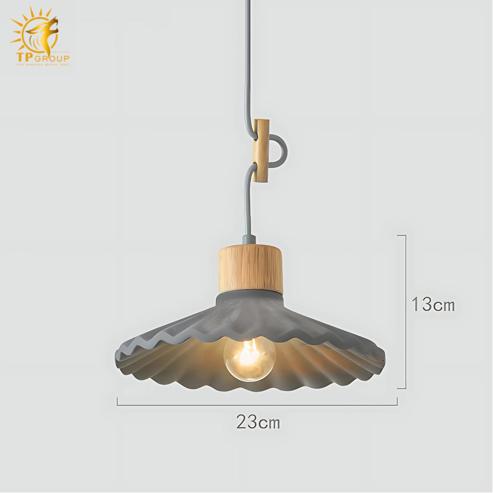 Đèn xi măng thả trần kiểu dù xếp đa sắc màu D1196 15 Đèn xi măng thả trần kiểu dù xếp đa sắc màu D1196