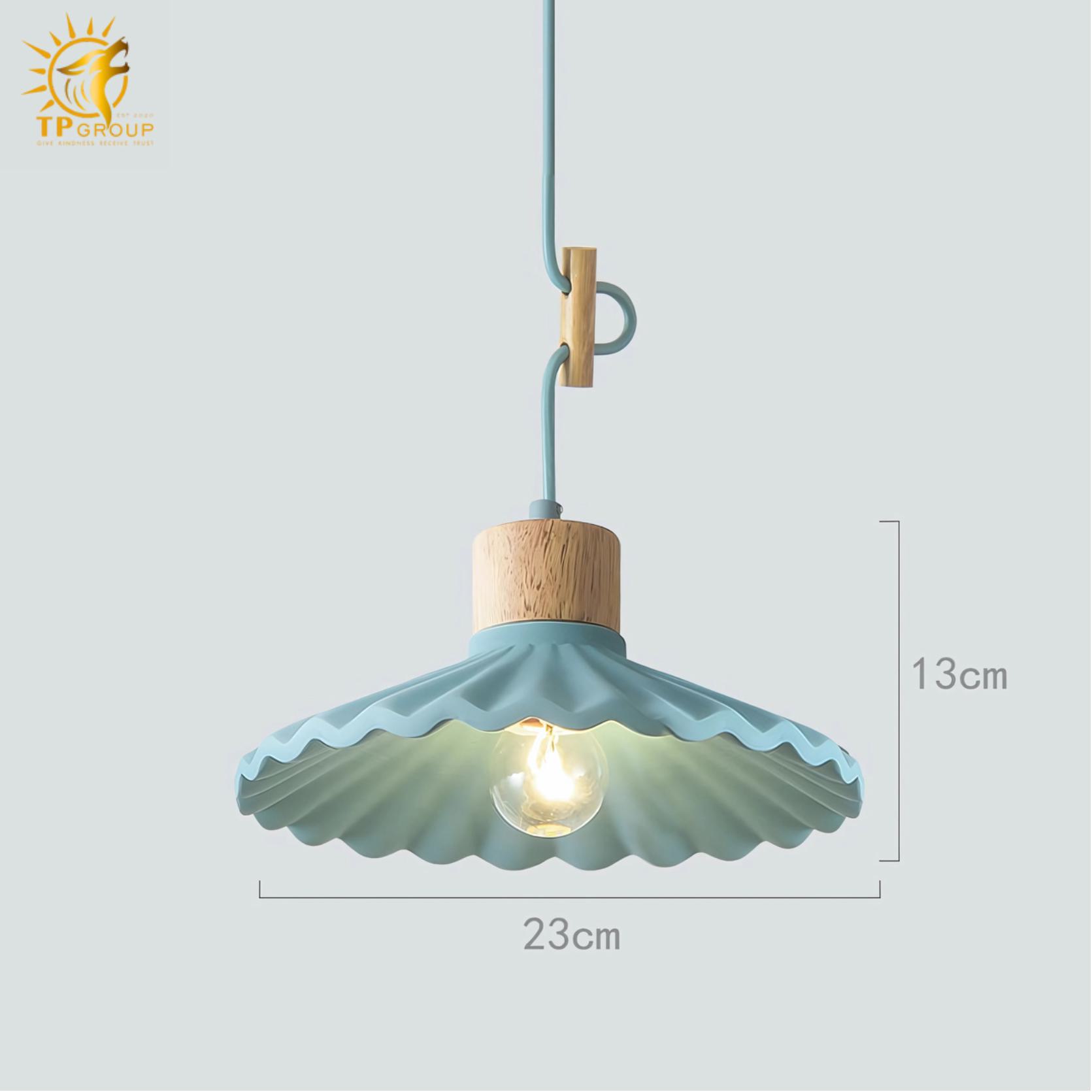Đèn xi măng thả trần kiểu dù xếp đa sắc màu D1196 16 Đèn xi măng thả trần kiểu dù xếp đa sắc màu D1196