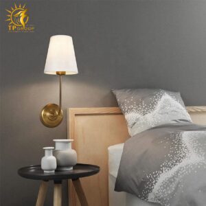 Đèn vách chao vải VDC02