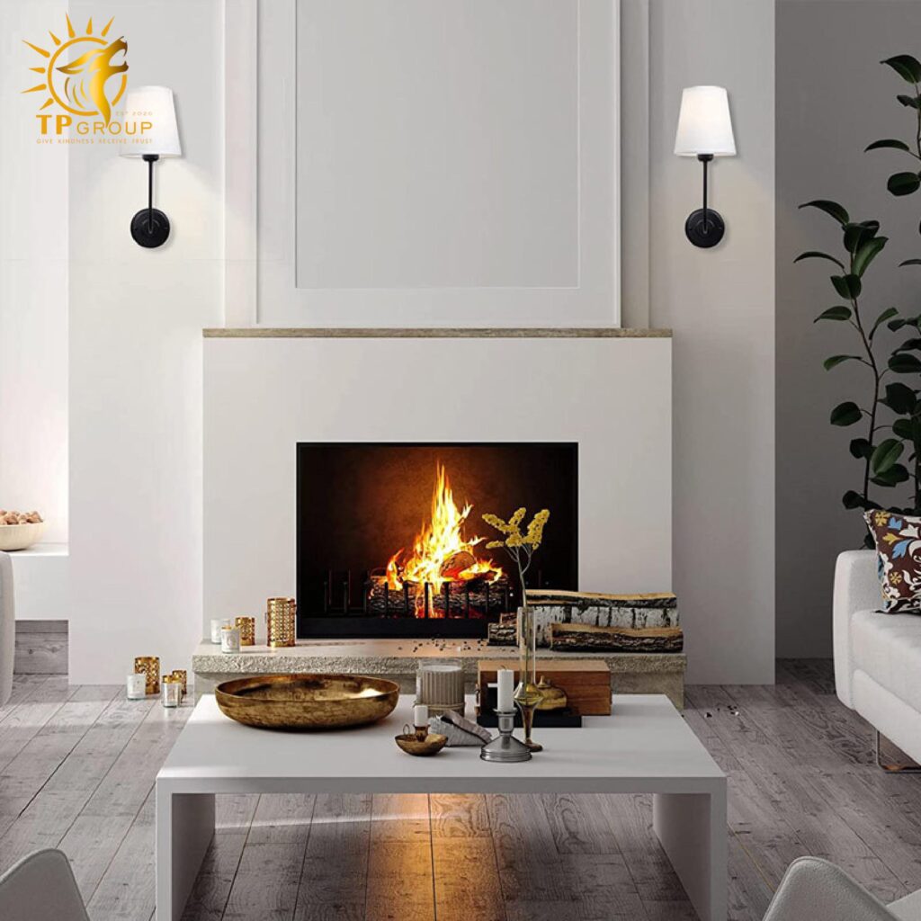 Đèn vách chao vải VDC02 17 Đèn vách chao vải VDC02