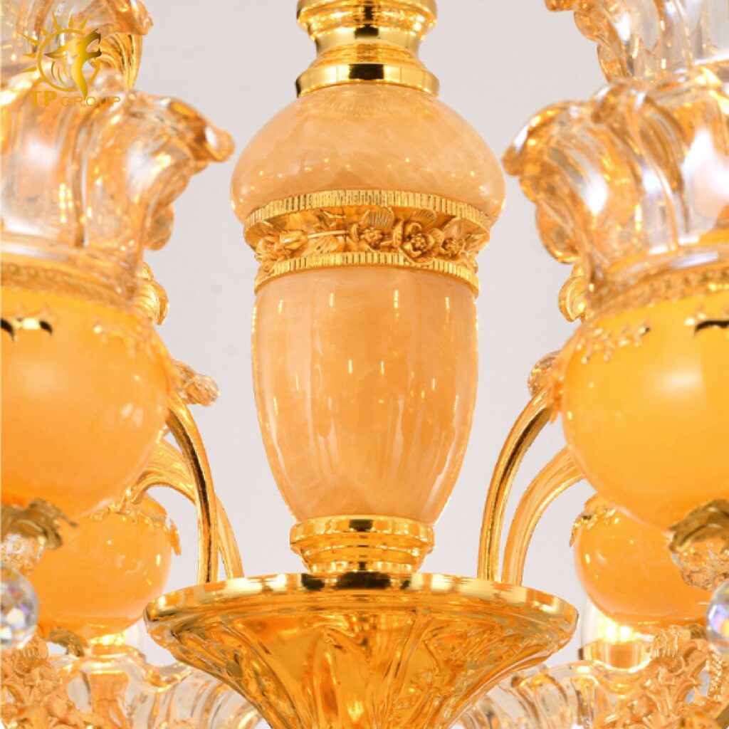 Đèn chùm thả chau đá cao cấp QT299 16 Đèn chùm thả chau đá cao cấp QT299