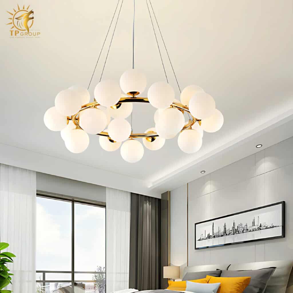 Đèn chùm thả hiện đại 6379 có 32 bóng 