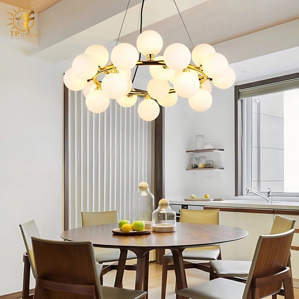 Đèn chùm thả hiện đại 6379 có 32 bóng 