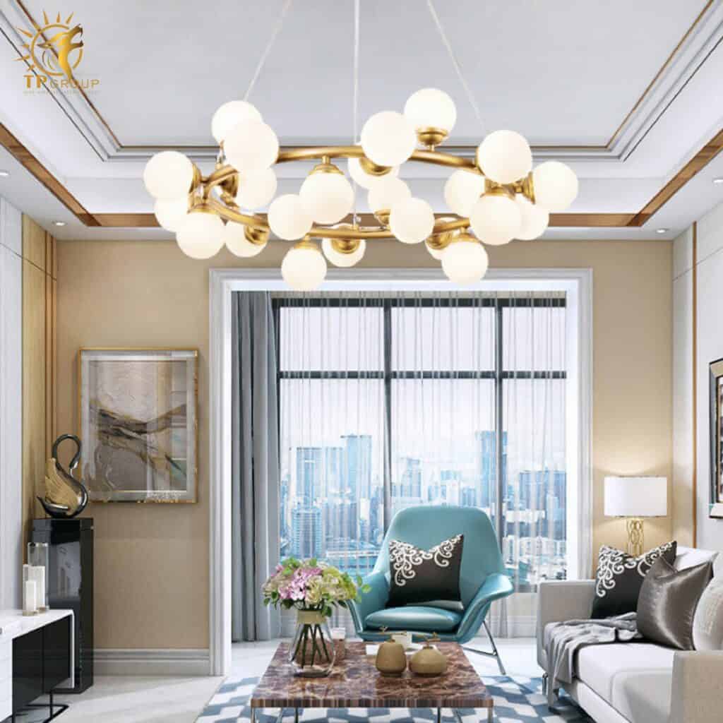 Đèn chùm thả hiện đại 6379 có 32 bóng 