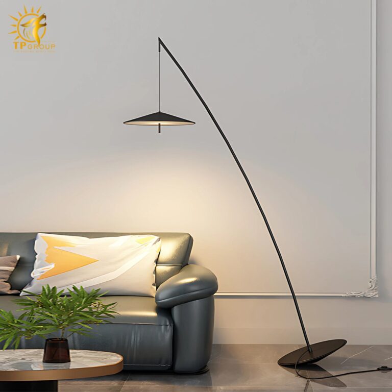 Đèn sàn hiện đại thiết kế cong độc đáo