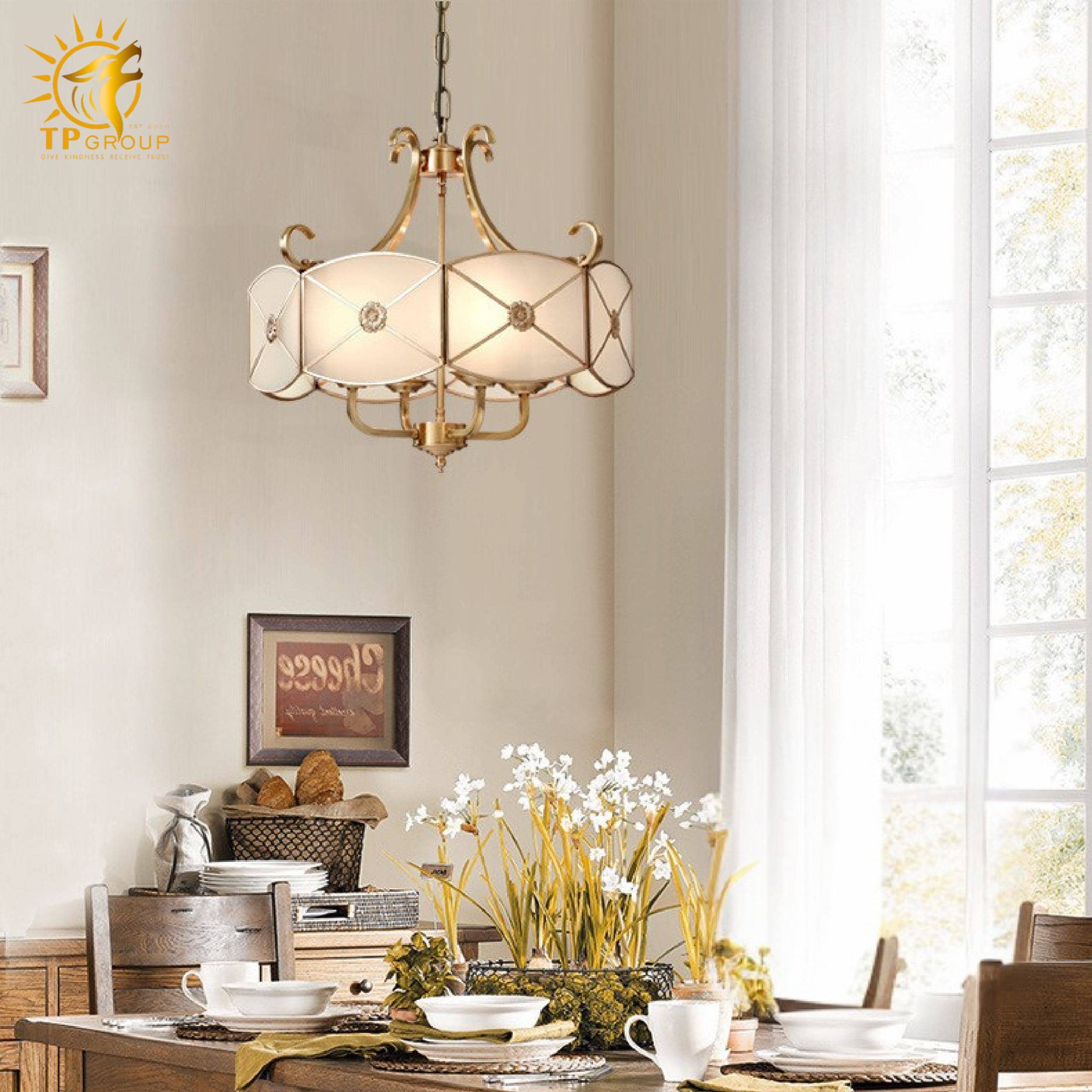 Đèn thả chùm cao cấp CD9060 bốn bóng