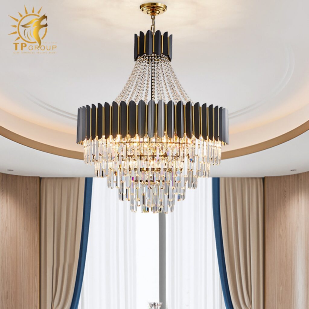 Đèn thả chùm pha lê cao cấp TH8246 13 Đèn thả chùm pha lê cao cấp TH8246